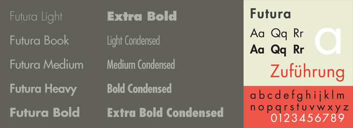 futura bold typeface