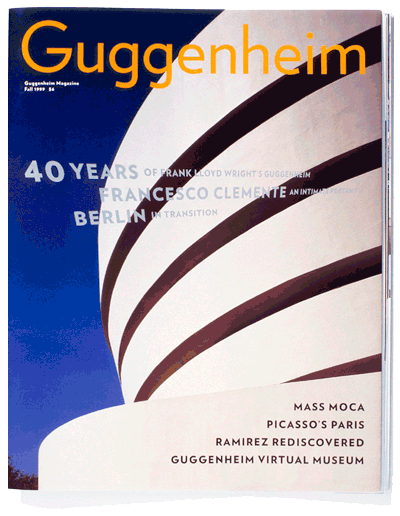 Guggenheim magazine designed by Abbott Miller with type by Jonathan Hoefler