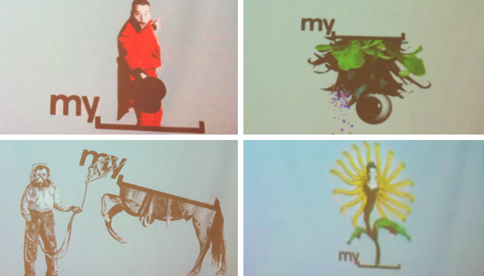 Stills from a MySpace brand video shown at Warm Gun