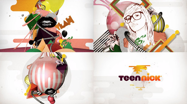 Stills from an upcoming NickTeen ident