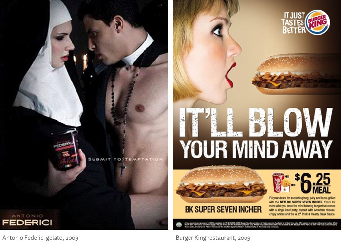 Burger King Sexual Ad - Now and then: Sex still sells: idsgn (a design blog)