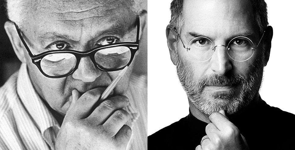 Paul Rand and Steve Jobs, visionaries in their own right