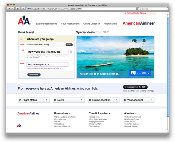 Airline Website